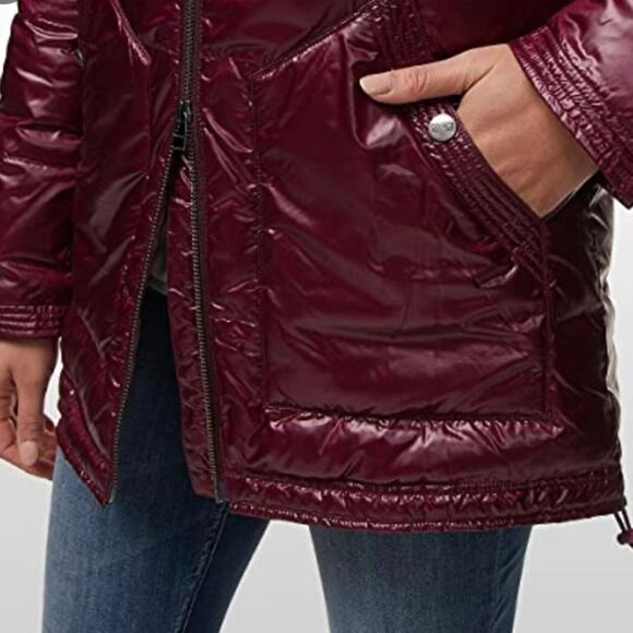 CARVE DESIGNS Maroon Mulberry Portillo Down Water Resistant Jacket Coat Size XS - Picture 16 of 16